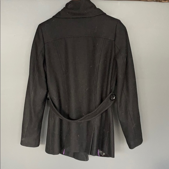 Black wool coat - Picture 2 of 4